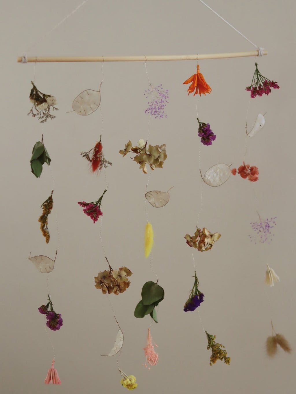 Atelier mobile en fleurs séchées