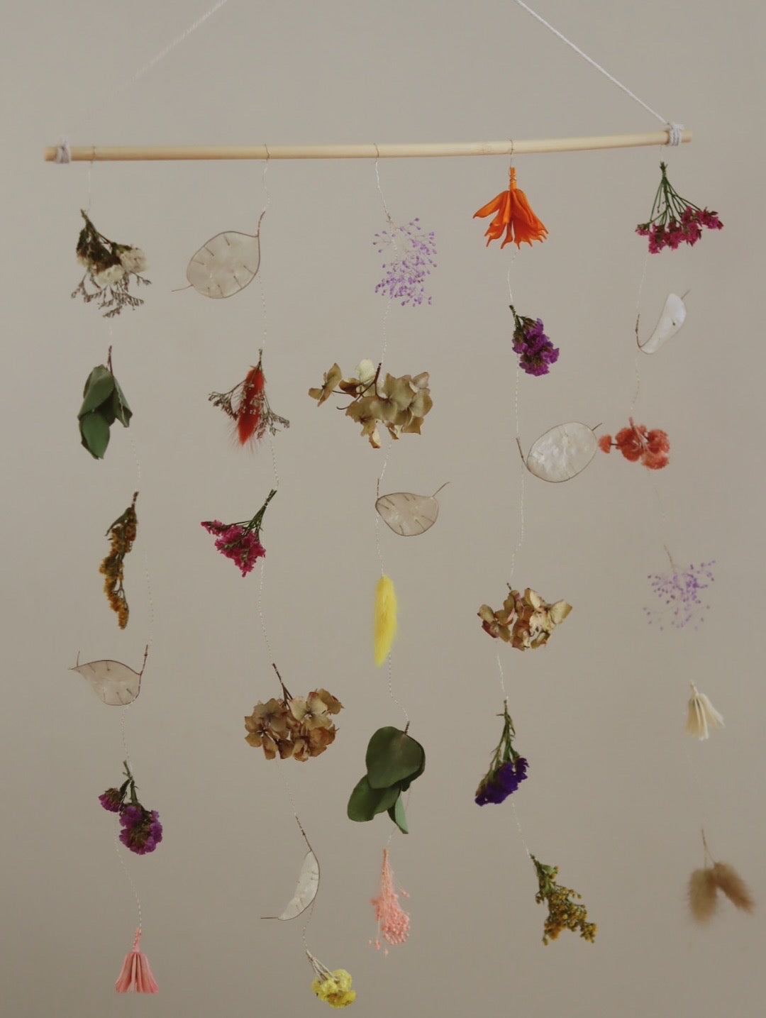 Atelier mobile en fleurs séchées