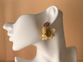 Boucles d'oreilles en fleurs stabilisées